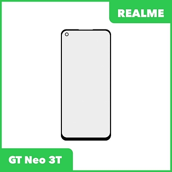 Стекло + OCA пленка для переклейки Realme GT Neo 3T (черный)