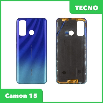 Задняя крышка для Tecno Camon 15 (CD7) (синий)