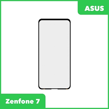 Стекло + OCA плёнка для переклейки Asus Zenfone 7 (ZS670KS) (черный)