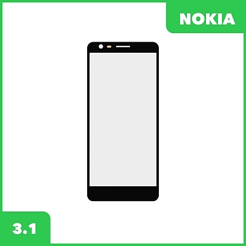 Стекло для переклейки дисплея Nokia 3, 1, черный