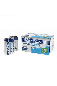 Батарейка (элемент питания) Robiton Standard 6LR61 9V BULK10, 1 штука